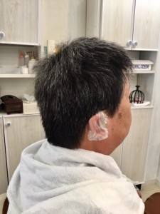 江東区住吉と菊川の間にある美容室、ヘアサロン　シュガー　メンズパーマを「コテ・パーマ」で
