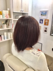 江東区住吉、猿江からも近い美容室　ヘアサロン　シュガー　「サクラ・ピンク」で白髪もカバー