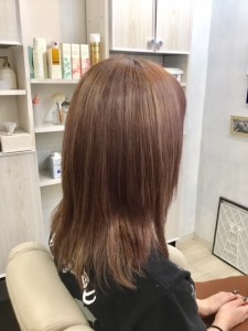江東区住吉、大島からも自転車なら近い美容室　ヘアサロン　シュガーの「ピンクアッシュ」
