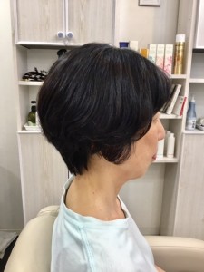 江東区住吉、猿江からも近い美容室　ヘアサロン　シュガーの乾かしただけでふんわりワンカールパーマ『コテ・パーマ』